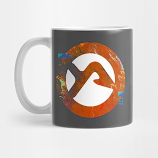 Distressed Logo Orange Mug